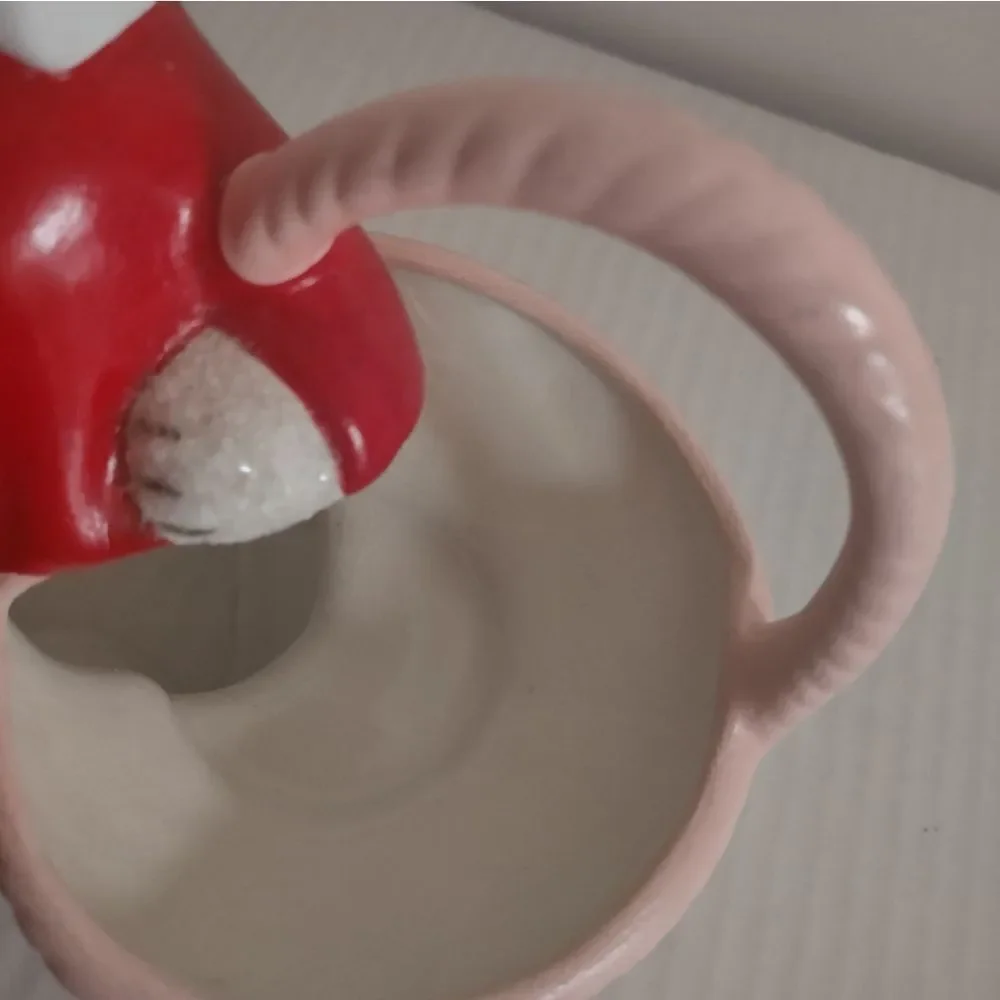 👍 Vintage 1970s Ceramic Easter Bunny Rabbit Holder. C5